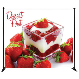 10 Ft. Slider Banner Stand - 8'H Fabric Graphic Package