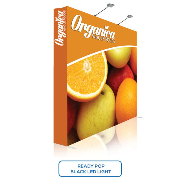 8 Ft. Ready Pop Fabric Display - 8'H Medium Straight Single-Sided Graphic Package (With Endcaps) - Image 3