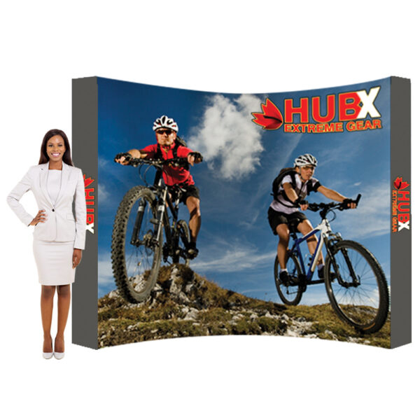 10 Ft. RPL Fabric Pop Up Display - 89"H Curved Graphic Package (With Endcaps) - Image 3