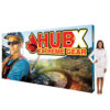 15 Ft. RPL Fabric Pop Up Display - 89"H Straight Graphic Package (With Endcaps)