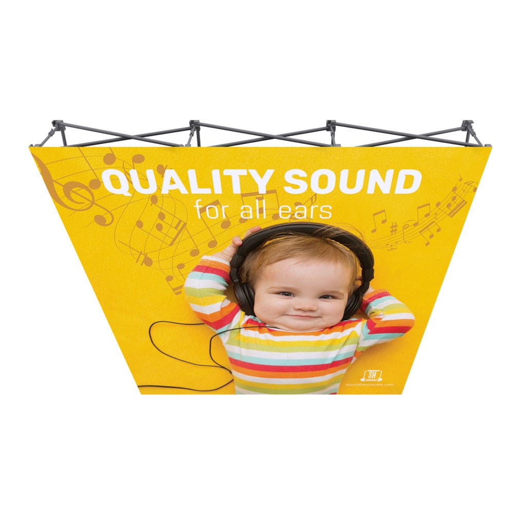 ONE CHOICE - 8 Ft. Fabric Pop Up Display - 89"H Straight Graphic Package - Image 2