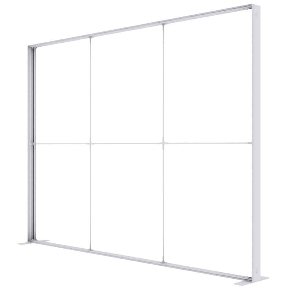 Backlit lightbox aluminum frame with support poles, no graphic