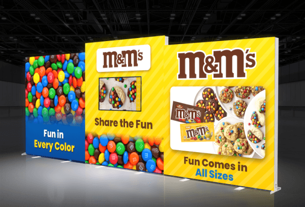 FabX Bright 1020-5 10x20 backlit trade show display