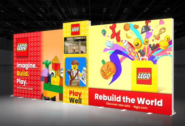 FabX Bright 1020-6 10x20 backlit trade show display