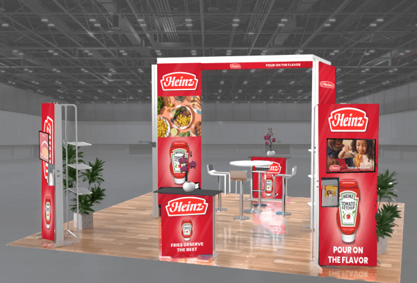 FabX Bright 2020-4 20x20 backlit trade show display